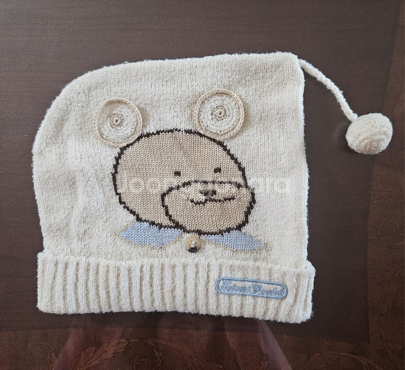 쇼콜라 아가 곰돌이 모자--0