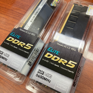 팀그룹 ddr5 5600 32g 두개 팝니다.