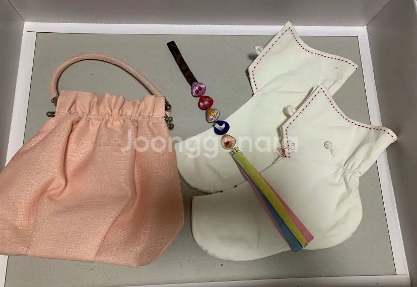 *새상품)한복 풀세트!! 치마,저고리,버선,악세사리 등--6