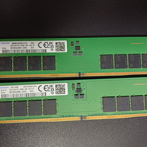 삼성 ddr5 32gb 4800mhz 램 두장 64gb