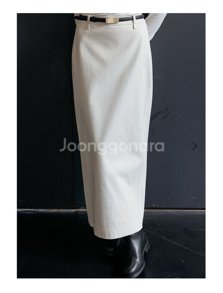 le17 르17 COTTON STRAIGHT SKIRT--3