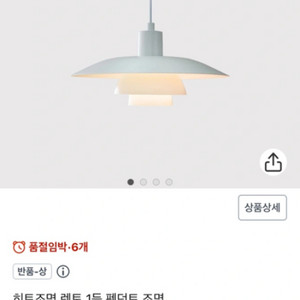 (미개봉) 루이스폴센 스타일 펜던트 조명 무광화이트