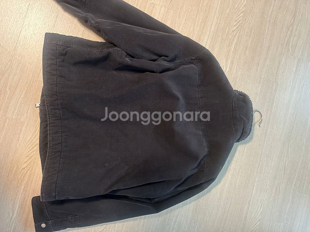 올세인츠 코듀로이 크롭 자켓 블랙--2