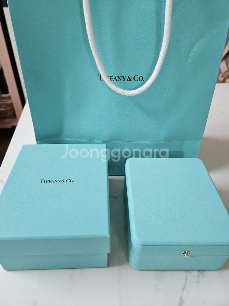 티파니 미니 펜던트 목걸이 18k 로즈골드 판매합니다.--2