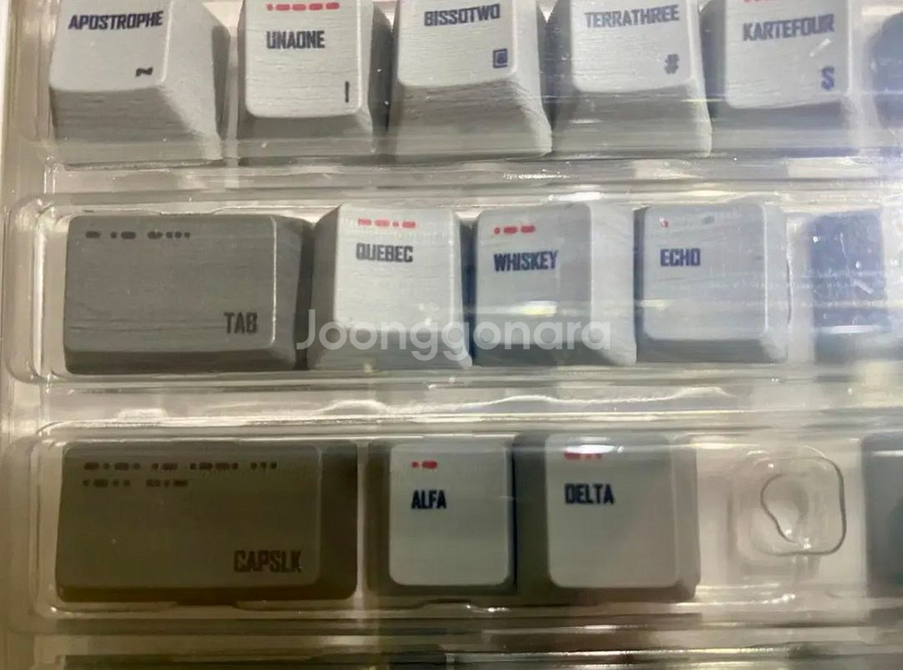 미사용 새상품 바밀로 키보드 모스부호 버전 한정판 키캡--5