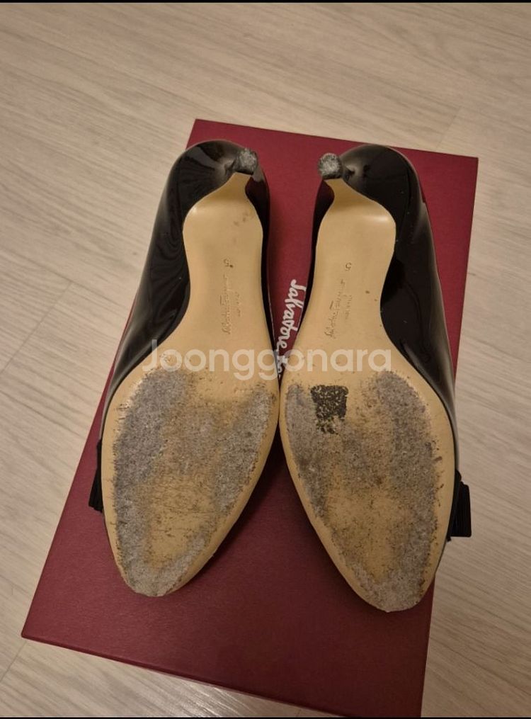 페라가모 바라 구두 5사이즈 7cm--3