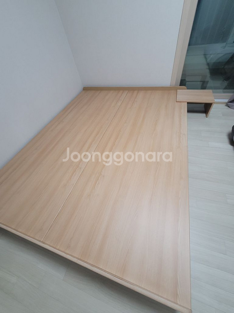 저상형 침대 프레임(협탁 포함)--5