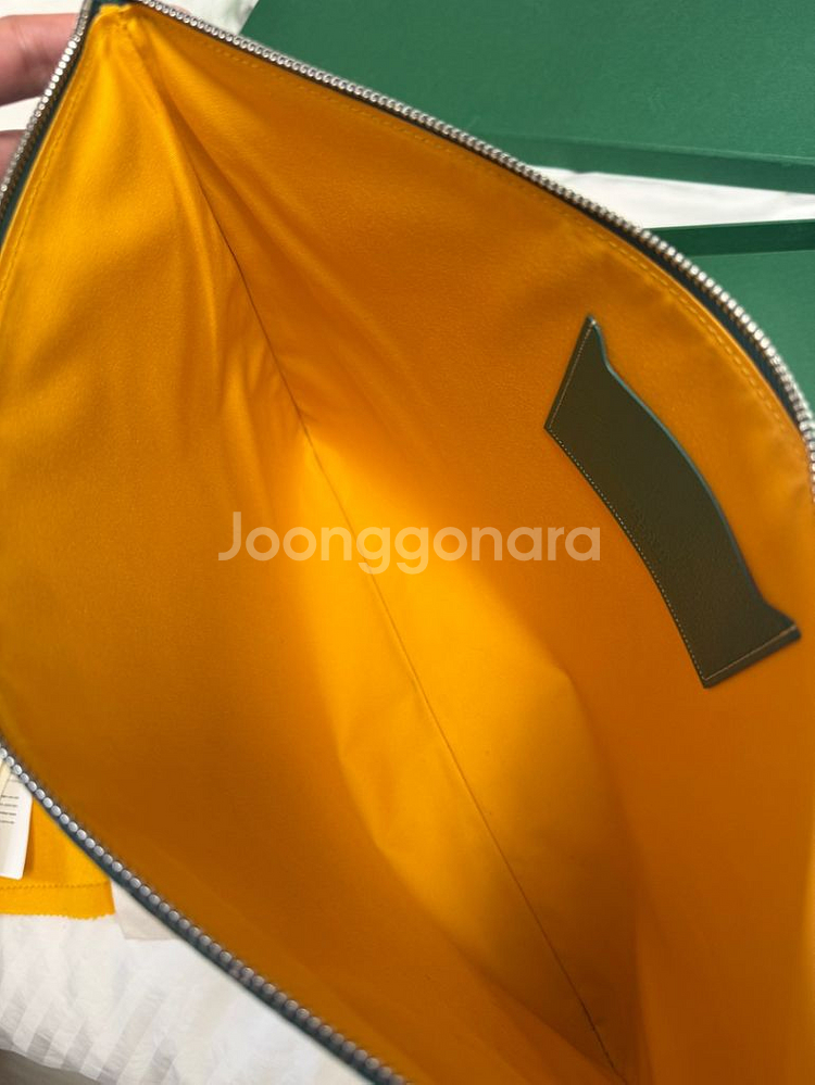 고야드 세나 gm 클러치 그린 (풀박스)--7