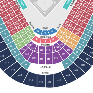 수원위즈파크 3월 23일 KT vs 한화 중앙지정석