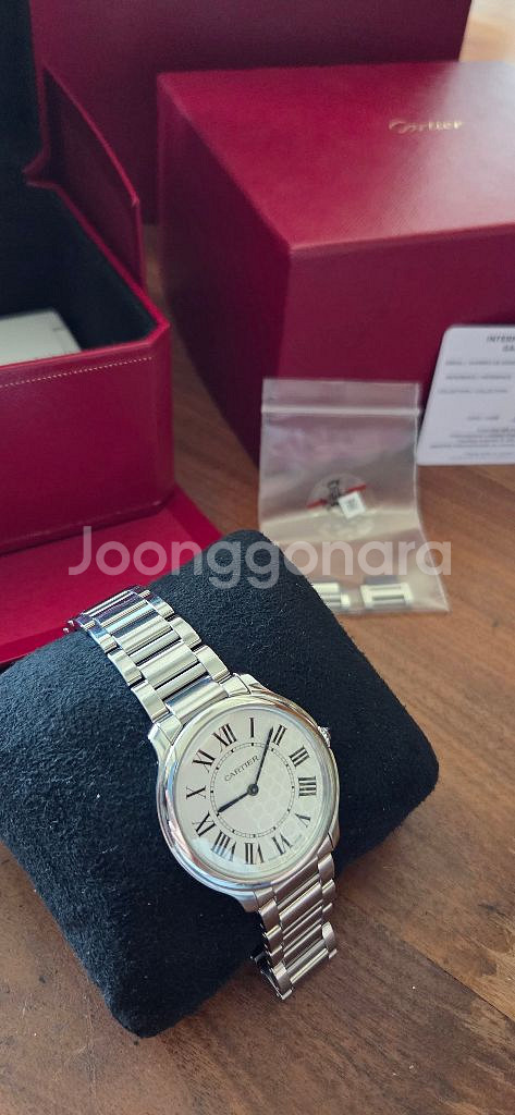 까르띠에 시계 롱드 머스트 스틸 36mm--6