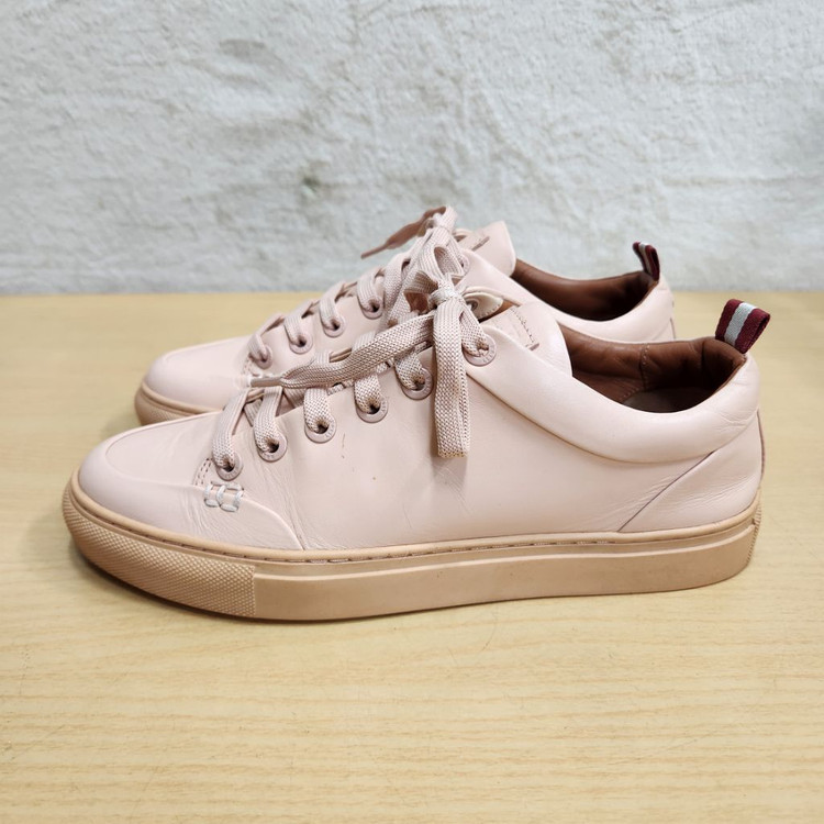 정품 발리 여성 가죽 스니커즈 운동화 37.5--3