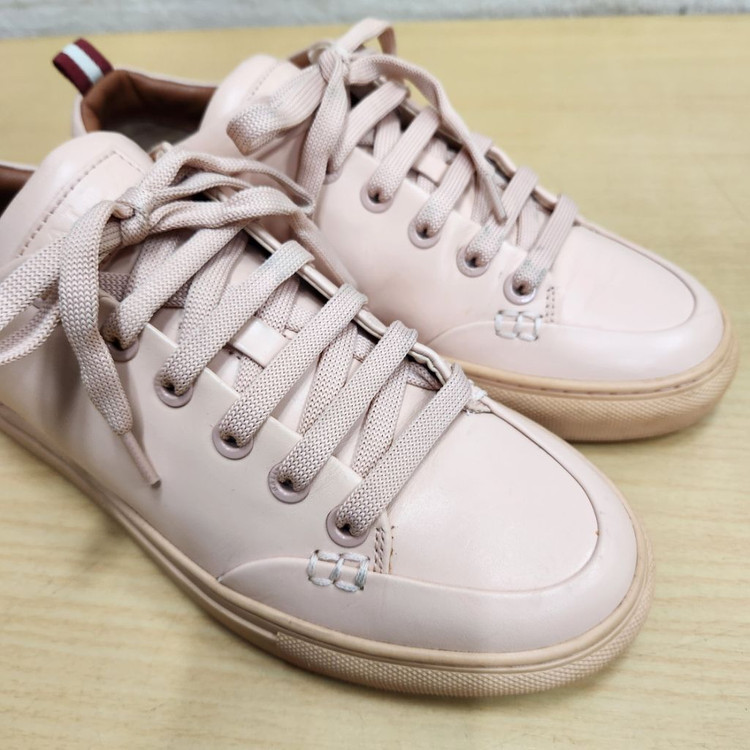 정품 발리 여성 가죽 스니커즈 운동화 37.5--6