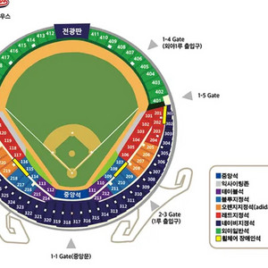 3/29(토) 두산 vs 삼성 중앙네이비 320 2연석