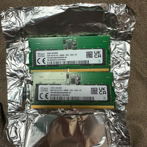 DDR5 RAM 8GB 2개 팝니다