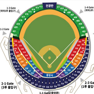 3.29(토) 두산vs삼성 3루 네이비석 2연석