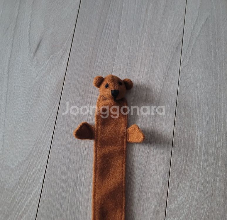 (새상품) 곰 캐릭터 패브릭 책갈피/북마크--1
