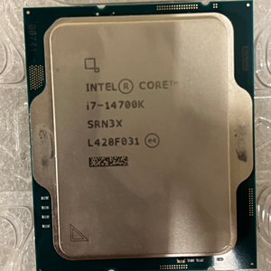 인텔 i7 14700k cpu 팝니다. (택포함)