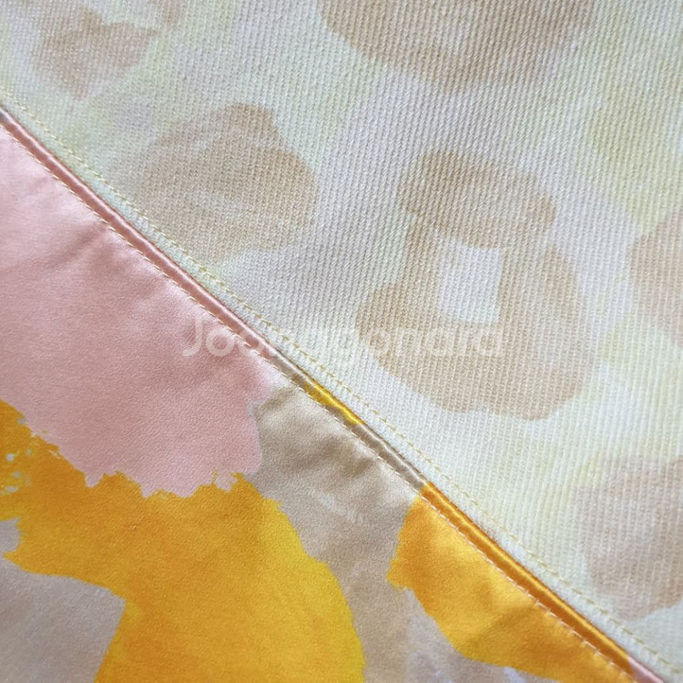 MARNI 마르니 옐로우 패턴블록 셔링 맥시 롱 스커트--6