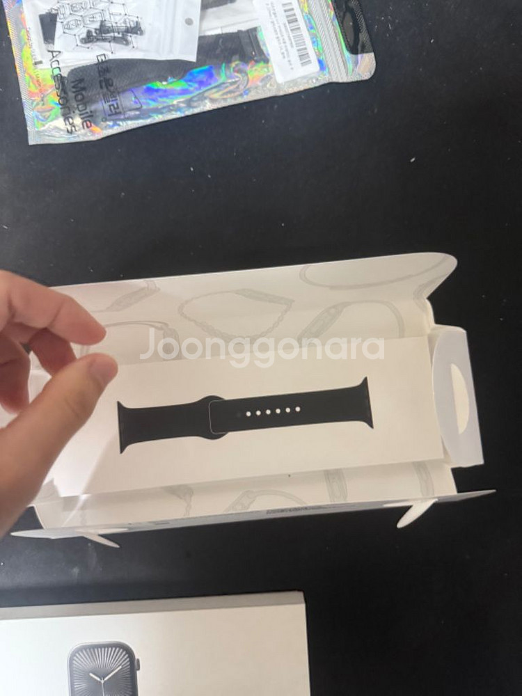 애플워치10 46mm 셀룰러 슬레이트 티타늄 풀박--5