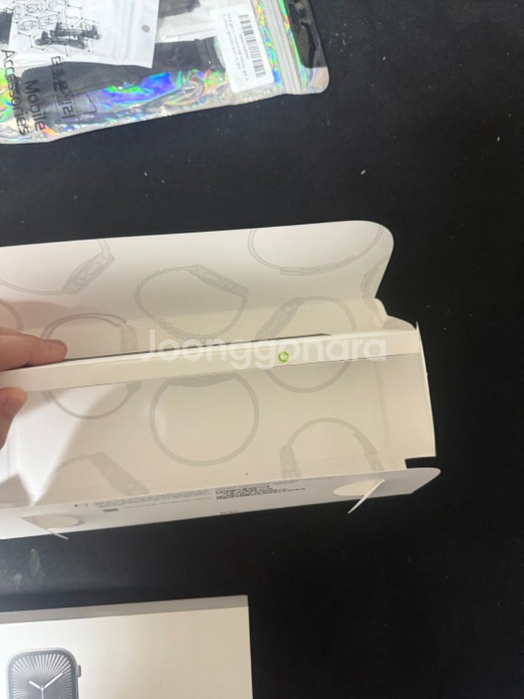 애플워치10 46mm 셀룰러 슬레이트 티타늄 풀박--6