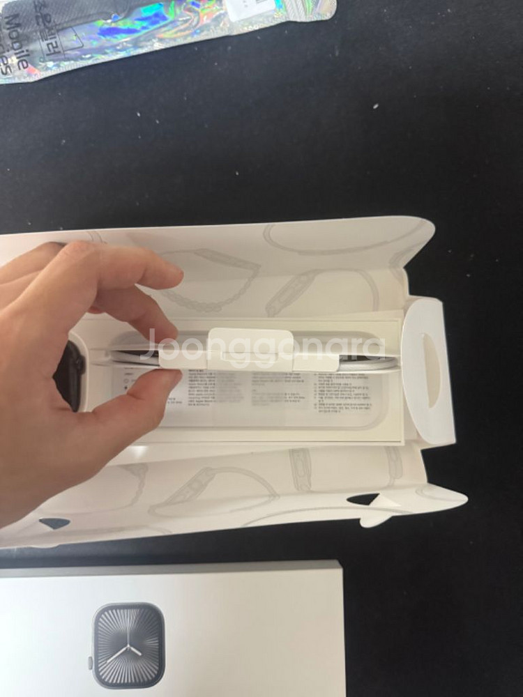 애플워치10 46mm 셀룰러 슬레이트 티타늄 풀박--7