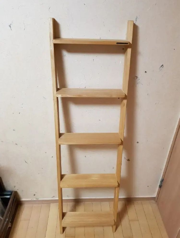 마켓엠 원목 사다리 선반장, 책장--1