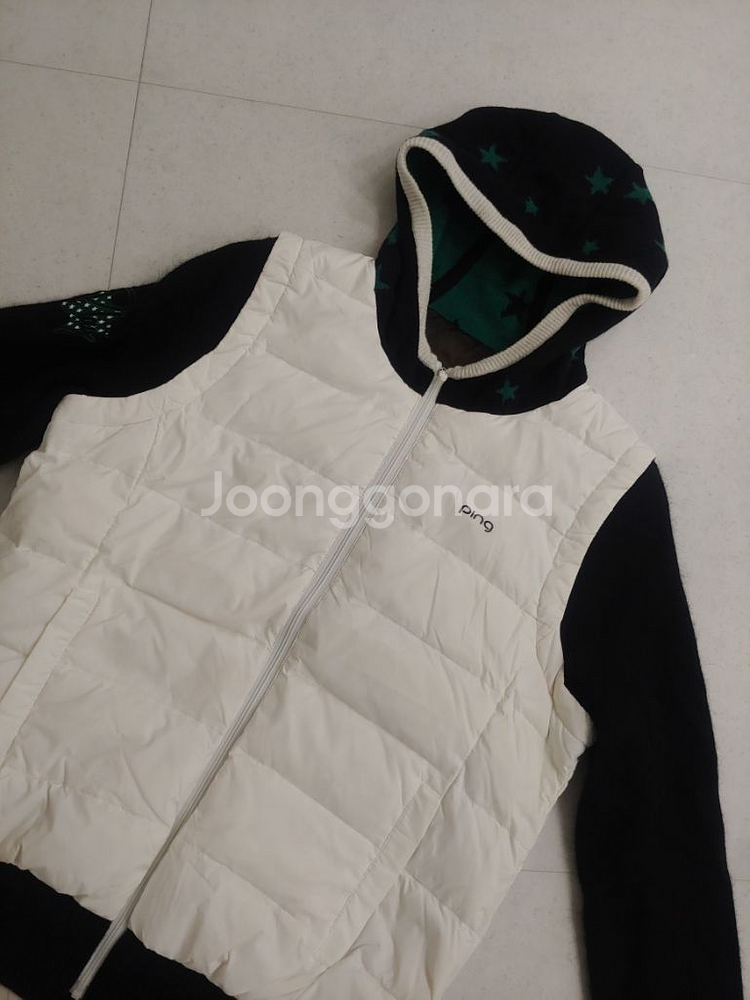 와이드앵글 여성 니트다운패딩--3