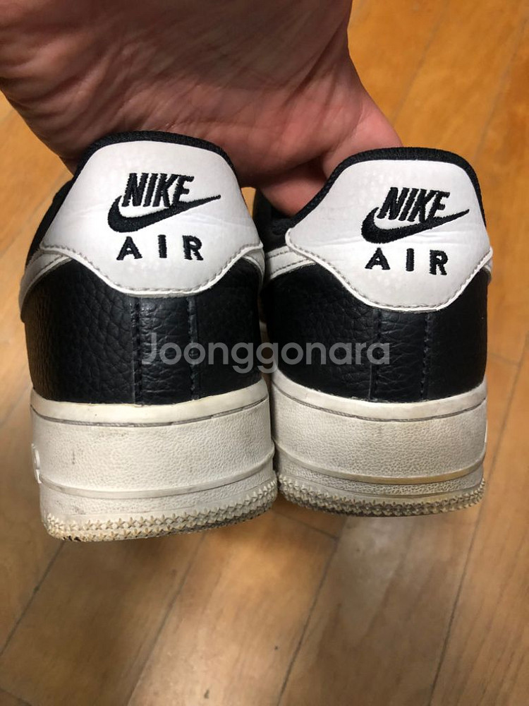 나이키 에어포스 1 07 블랙 화이트 로우 240--6