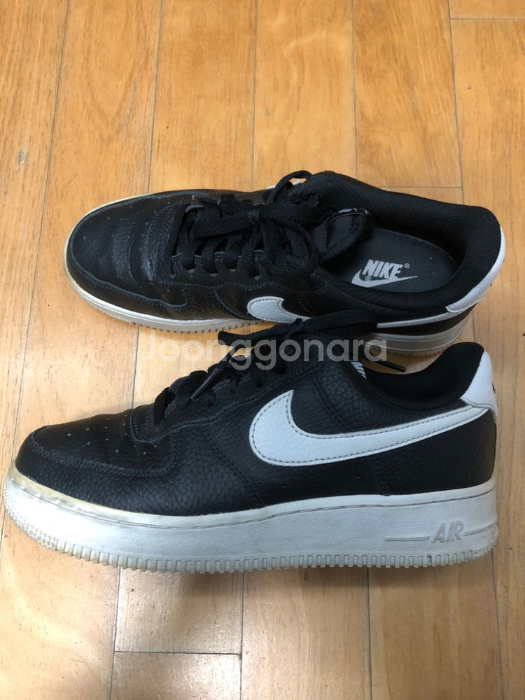 나이키 에어포스 1 07 블랙 화이트 로우 240--5