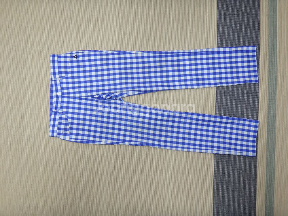 (33) 르꼬끄 골프 깅엄체크 춘하 팬츠--1