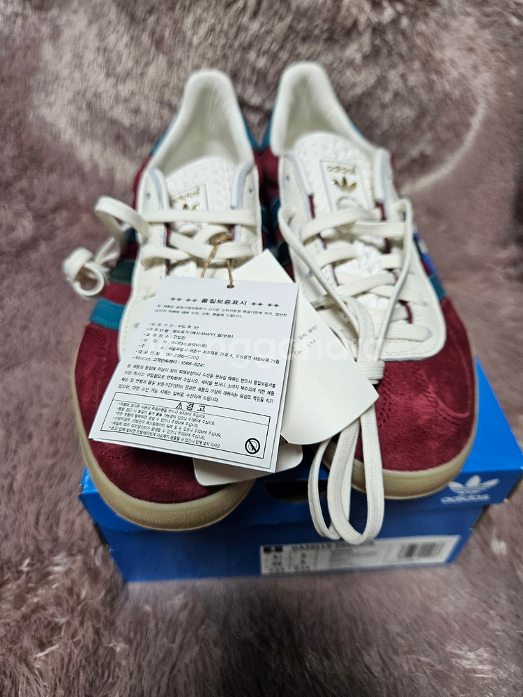 아디다스 가젤 인도어 컬리지에이트 버건디 ig4996--6