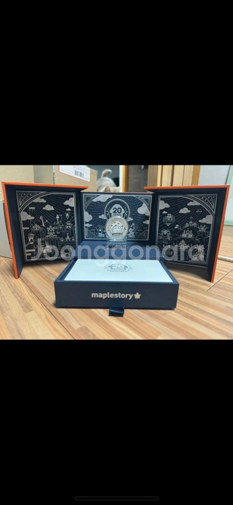 미개봉 메이플스토리 한정판 기념주화 은메달--1