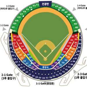 3.30(일) 두산vs삼성 1루 오렌지석 2/4연석