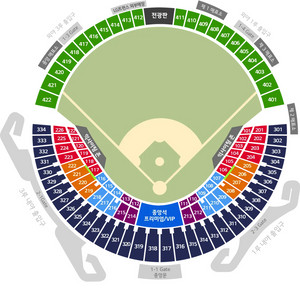 3/30 두산 삼성 1루 네이비 304블록 1열 4연석