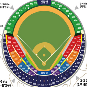 3/30일 두산 vs 삼성 3루 블루 통로2연석 X2