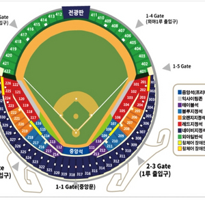 3/30 두산vs삼성 3루(삼성) 레드통로 2연석