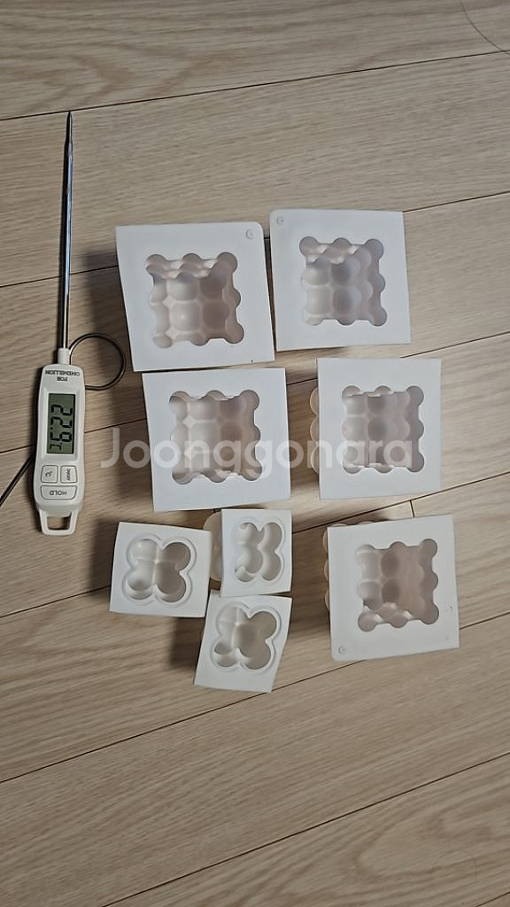 동글이 실리콘 캔들 큐브몰드, 온도계까지--0