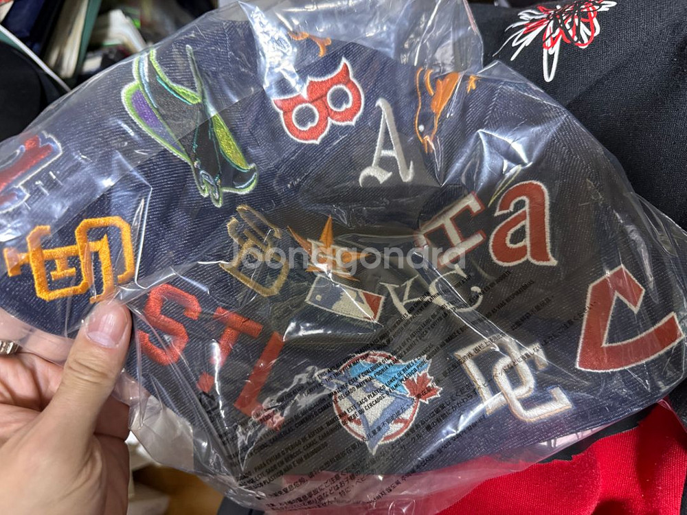 [새상품] MLB 쿠퍼스 타운 올 오버 버킷 햇 인디고--1