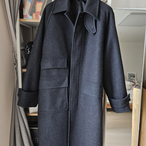 무신사 프리미엄 오버사이즈 발마칸 코트 (L)