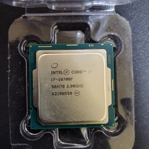 컴퓨터 인텔 CPU I7 10700F(정품 AS 남음)