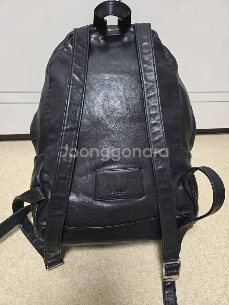(정품) 생로랑 레더 시티 백팩 (명품 남자 여자 가방--4