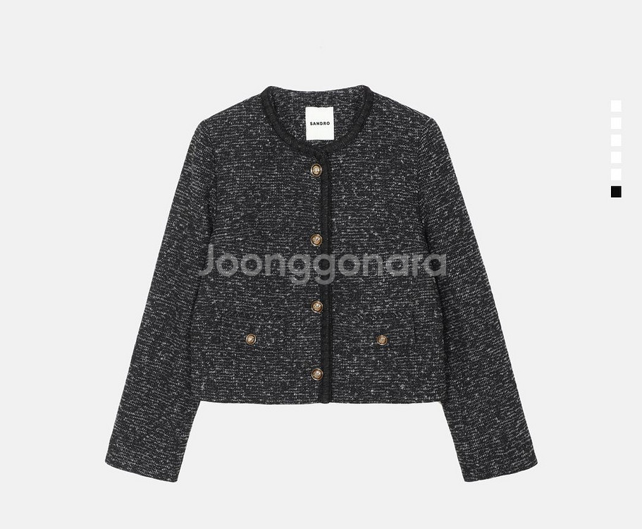 산드로 트위드 자켓 새상품 38 (66-77)--4