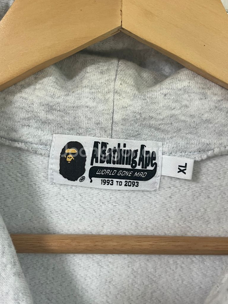 BAPE 베이프 멜란지 후드집업 XL--3
