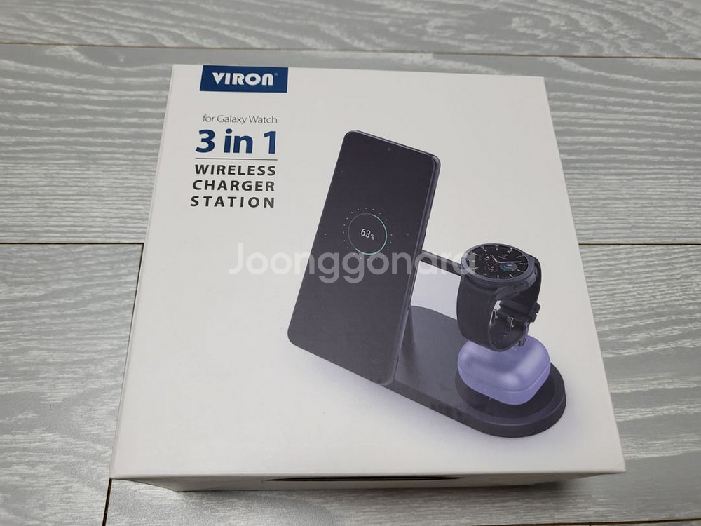 (미개봉새상품)viron 3in1 무선충전기--0