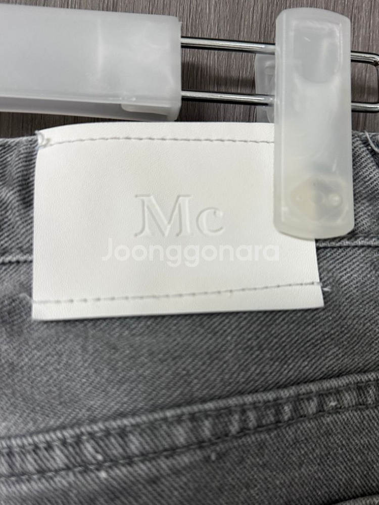 새상품급) 와이드 그레이 데님바지 M--2