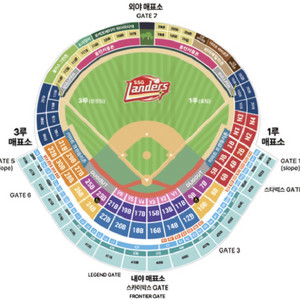 3/27일 목 ssgvs롯데 3루 원정응원석 3연석