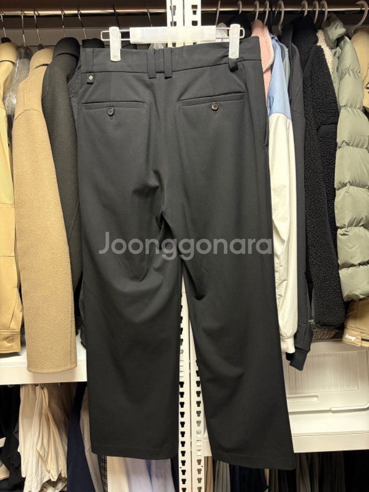 시스템옴므 와이드핏 블랙 슬랙스 78사이즈--1