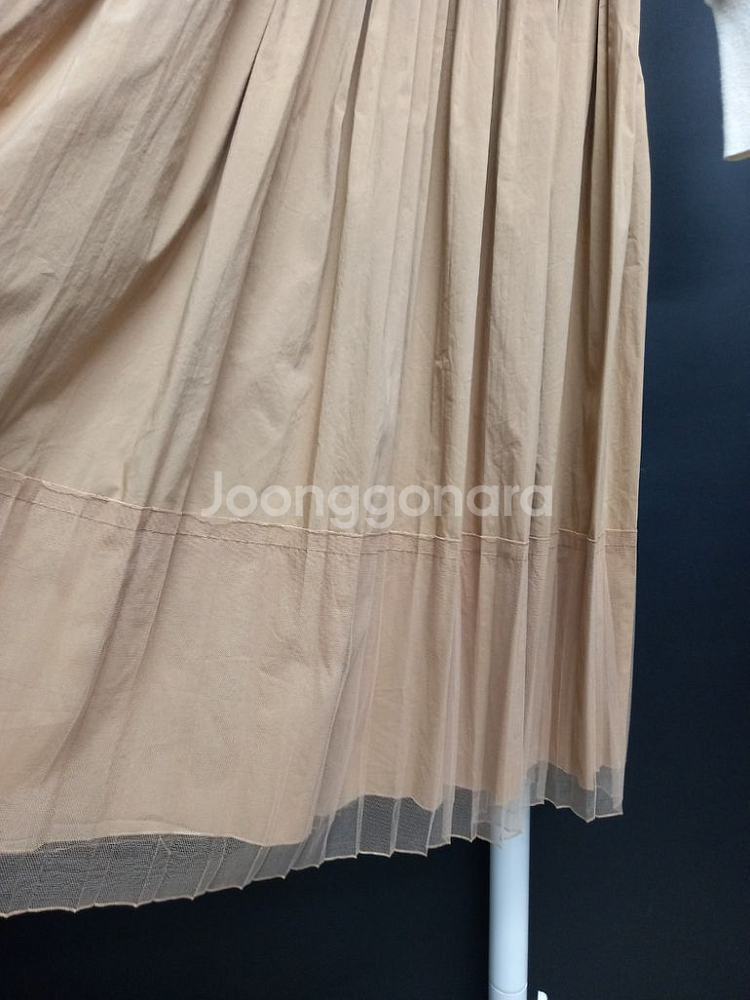 오즈세컨 춘추 니트 플리츠 맥시 롱 원피스 55,44--5