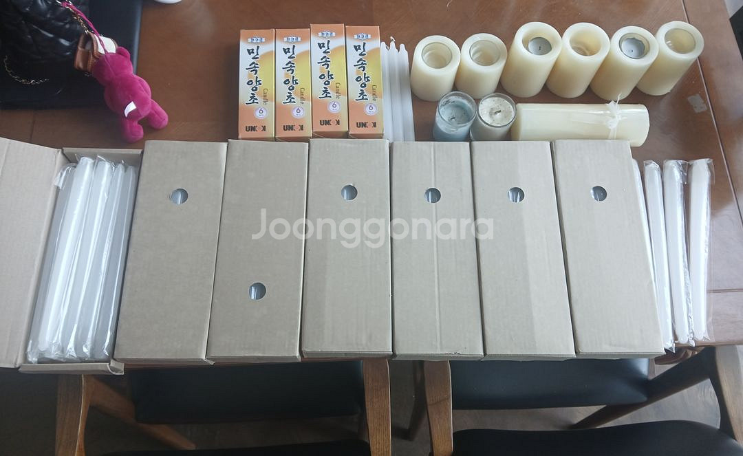 디너캔들 레스토랑양초 30cm/20cm 2종류 115개--1