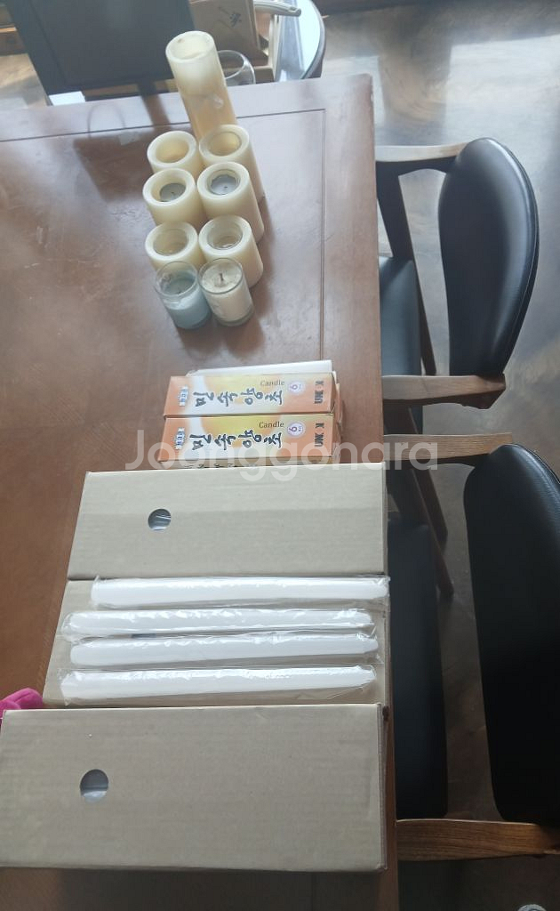 디너캔들 레스토랑양초 30cm/20cm 2종류 115개--5